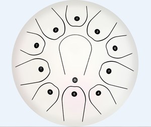 10 "Matt <span class=keywords><strong>Drum</strong></span> A B D E F # A B D pentatonic ดนตรีขนาดกลองถังเหล็กลิ้นฟรีกรณีและค้อนเครื่องเคาะ - Product Image 5
