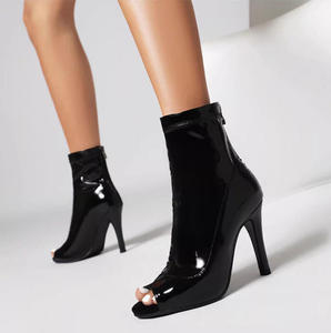 Botas <span class=keywords><strong>de</strong></span> <span class=keywords><strong>Baile</strong></span> Negras para Mujer, Botas Largas para <span class=keywords><strong>Baile</strong></span> <span class=keywords><strong>de</strong></span> Salón y Latino - Product Image 1