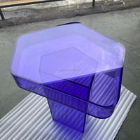 Moderner runder Acryl tisch Glass Center Lucite Tisch für Wohnzimmer Couch tisch Ess küche Outdoor Park Home Office Verwendung