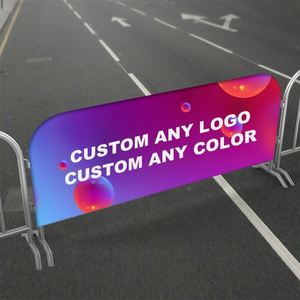 ผ้าคลุมรั้วกั้นฝูงชนแบบพกพา ปรับแต่งได้ ทนทาน ทำจากผ้าโพลีเอสเตอร์ สำหรับงานอีเว้นท์ - Product Image 2