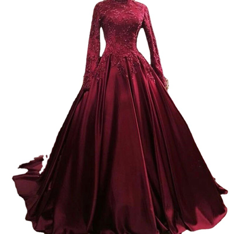 strapless open back dress Red and white silk elegant dress, lace abaya, stylish hijab, modesty c   ScarfTurbanHijab
