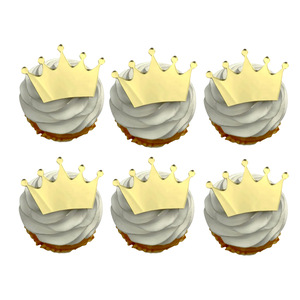 ของตกแต่งคัพเค้กอะคริลิค รูปมงกุฎ สำหรับงานวันเกิด โต๊ะของหวาน ท็อปเปอร์เค้ก - Product Image 2