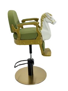 เก้าอี้ตัดผมเด็กแบบโยกปรับได้ ดีไซน์ใหม่ ลายการ์ตูน พร้อมที่พักเท้า วัสดุ PVC สำหรับร้านทำผมและร้านตัดผมชาย - Product Image 6