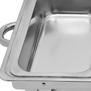 Stainless Steel Buffet <b>Warmer</b> with Detachable Multi-Purpose Fish Grilling Tray for Hotels and Restaurants - Product Image 6