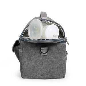 Sac isotherme portable et tendance pour lait maternel double, grande capacité, étanche, avec fermeture éclair, pour l'extérieur - Product Image 5