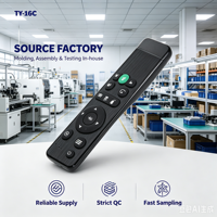Télécommande KEYUAN TY-16C LED 433 MHz en plastique ABS à 4 boutons, piles AAA, pour appareils électroménagers, portée de 20 m
