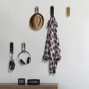 Hiện đại gấp móc treo tường kim loại tổ chức treo móc kẽm quần áo tường gấp ẩn hộ gia đình móc - Product Image 2