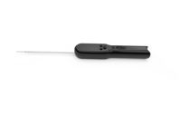 Termometer Makanan Instan Lipat Digital Tahan Air IPX7, Termometer Makanan dengan Alarm Berbunyi, Baterai Isi Ulang USB