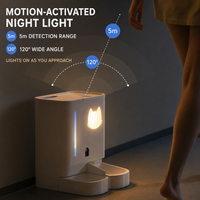 Distributeur automatique de nourriture pour animaux de compagnie intelligent et moderne de 5 L, étanche, avec caméra WiFi, double alimentation, programmable, certifié RoHS, pour chats et chiens