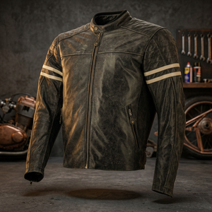 Chaqueta de Cuero Personalizada para Motociclista - Product Image 2