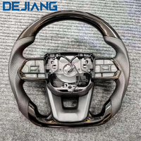 Volant en cuir et fibre de carbone personnalisé pour Toyota Corolla Land Cruiser GR Prado LC 70 79 LC200 LC300 120150 200 Hilux