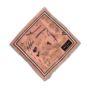 Sciarpa quadrata in seta Moy & Son 70x70 cm, accessorio moda multifunzionale per donna - Product Image 1