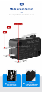 <span class=keywords><strong>Micro</strong></span> giới hạn chuyển đổi V-15 3 pin dài thẳng bản lề LEVER Đối với Arduino ON-OFF momentary push button Mini giới hạn thiết bị chuyển mạch spdt - Product Image 2