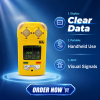 Analyseur de gaz O2 CO rechargeable, portable, avec étalonnage et zérosage intelligents pour les contrôles de gaz dans les installations pétrochimiques