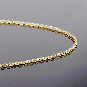316L O Link <b>Cross</b> <b>Chain</b> | 18K PVD Gold 316L Stainless Steel Round Link <b>Chain</b> for DIY Necklace Bracelet Making - Product Image 2