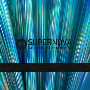 Cuero Holográfico Iridiscente de 12" x 24' para Grabado Láser, Rollos de Cuero Sintético Grabable por Láser al por Mayor para Logotipos Personalizados - Product Image 1