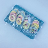 Friandises lyophilisées en forme de beignets à cinq anneaux pour chiots, chiens seniors et chats – Alimentation quotidienne et dressage pour animaux de compagnie