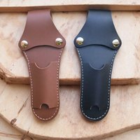 Briquets de poche de support de tuyau en cuir PU portables et accessoires pour fumer avec étui de taille pratique