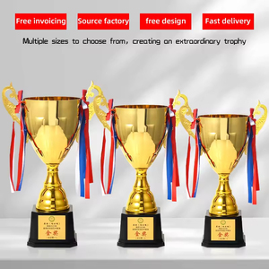 Trofeo Popular de <span class=keywords><strong>Youtube</strong></span> de 28cm -51cm, Precio al por Mayor, Copa de Trofeo Dorada de Alta Calidad Hecha a Mano con Tapa Superior DIY, Trofeos y Copas de China - Product Image 6