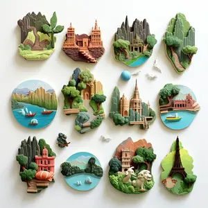 Custom 3D Australian Sydney Melbourne Magnetic Fridge Sticker Resin Creative Travel Souvenirs Fridge Magnet Australia