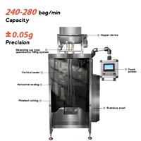 Machine d'emballage verticale pour sachets à trois soudures, pour le remplissage et le scellage de pâtes liquides, mayonnaise, sauce moutarde, ketchup