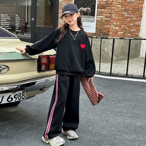 Tenue pour filles automne à la mode grands enfants 2026 nouveau sweat-shirt et <span class=keywords><strong>pantalon</strong></span> de sport pour enfants à la mode pour filles Cool à la mode ensemble deux pièces - Product Image 4