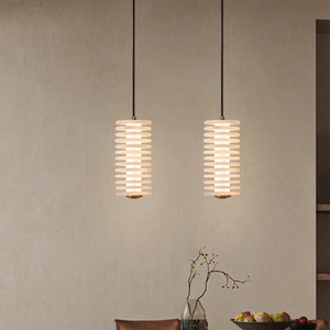 Natural Marble Pendant <b>Light</b> Long Shape E27 Led Single Head <b>Chandelier</b> For Living Room Study Desk Hotel Reception - Product Image 2