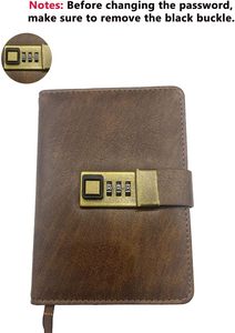 Tùy chỉnh A5 PU da bìa cứng Tạp Chí khóa 120 trang máy tính xách tay với khóa bút & mật khẩu nút quà tặng với biểu tượng cá nhân - Product Image 5