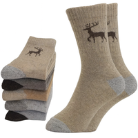 Chaussettes en laine Chaussettes en laine mérinos avec logo personnalisé pour hommes, chaudes et épaisses pour l'hiver