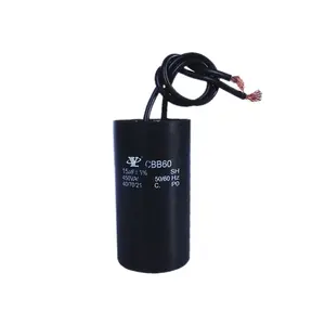 Capacitor ac para máquina de lavar água cbb60, 450v 4uf ar condicionado ventilador do motor de corrida