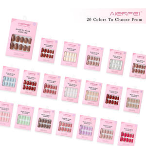 AIERFEI OEM ODM disponible, 30 pièces de <span class=keywords><strong>faux</strong></span> <span class=keywords><strong>ongles</strong></span> en gel souple à presser, réutilisables, pour femmes, pointes d'<span class=keywords><strong>ongles</strong></span> solides pour les fournitures de salon - Product Image 6