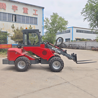 Landschaftsbau-Knickgelenkter Kleiner Frontlader DY1150 mit Mehreren Anbaugeräten