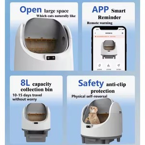 EU <strong>Plug</strong> Luxury ABS New Super Large Capacity Automatic Cleaning <strong>Cat</strong> Toilet UV Deodorizing Dual Channel Smart <strong>Cat</strong> Litter Box - Product Image 3