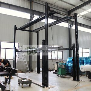 Sistema de Elevación Hidráulico de Estacionamiento de Ocho Columnas y 3 Niveles, Capacidad de Elevación de 2700 kg + 3600 kg, Elevador de Estacionamiento de Triple Apilamiento para Almacenamiento de Vehículos - Product Image 2