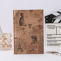 Personnalisé A5 A4 2026 Classique Brun Journal Papier à Dessin Journal Cahier A5 Carnet de Croquis pour Cadeau