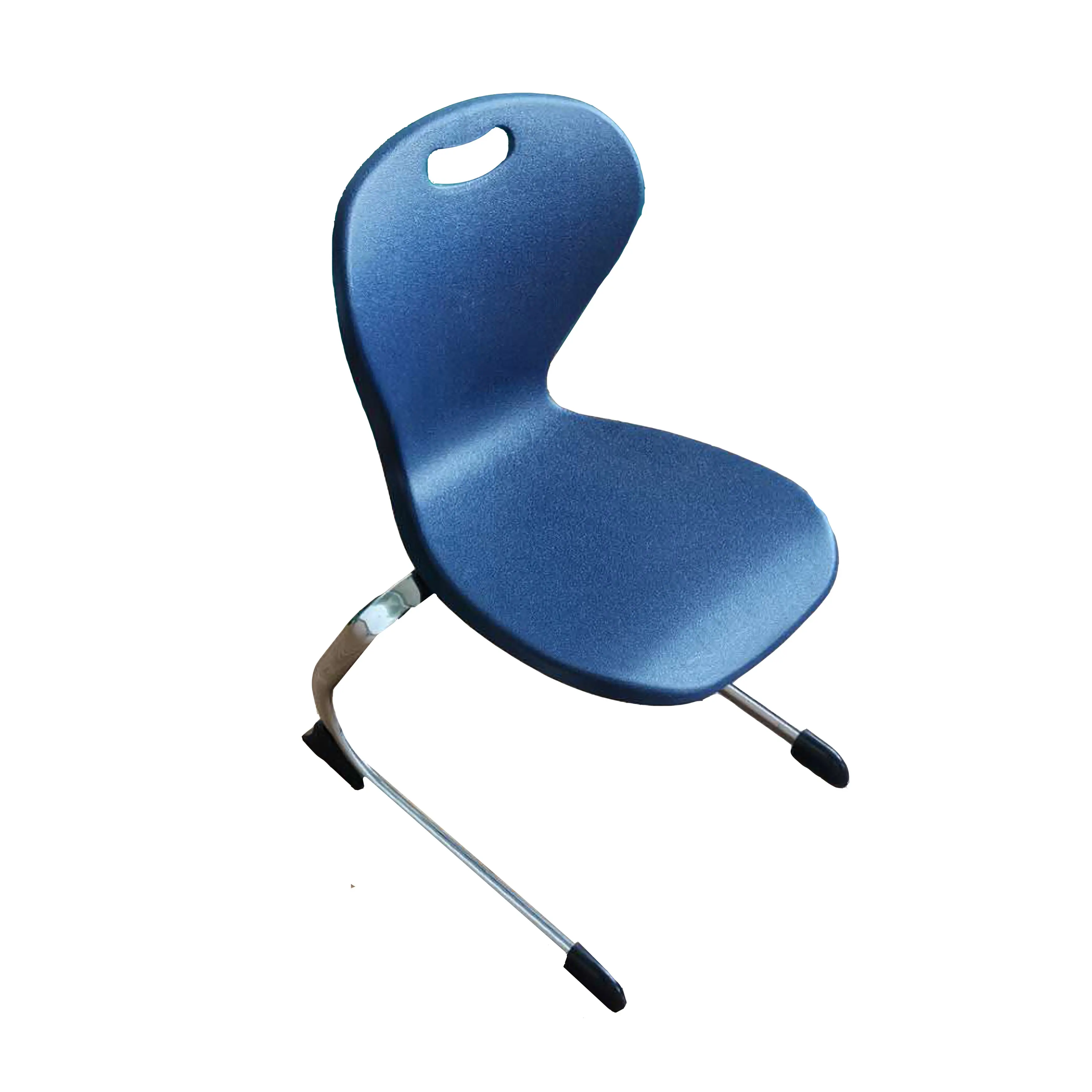 Oval Tube C Shape Leg PP Plastic Back Chairs Foot For School
