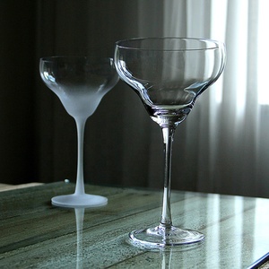 Verrerie à cocktail géante Samyo gros verres à Margarita en <span class=keywords><strong>verre</strong></span> dépoli transparent soufflé à la main 16oz - Product Image 2