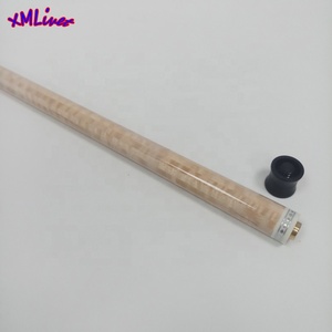 Xmlivet - Eje de Taco de Billar Estilo Coreano de 12 mm, 12 Piezas, Madera de Arce Laminada Tiger con Tubo de Carbono en el Interior + Anillo de Incrustación Metálica - Product Image 5