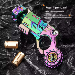 Mini resistente in lega di metallo lancia guscio di espulsione pistola a spruzzo di plastica proiettile Stress sollievo Fidget per Fidget Slider giocattolo giocattolo - Product Image 2