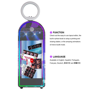 Photomaton à écran tactile de 32 pouces, miroir magique pour selfie, photomaton avec <span class=keywords><strong>imprimante</strong></span> et <span class=keywords><strong>logiciel</strong></span> pour mariage et événements - Product Image 3