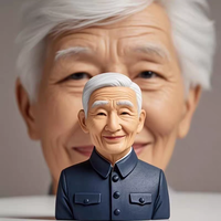 Figurine de personnage en 3D, sculpture, impression 3D, commémoration et souvenir, figurines de famille/amis, modèle de figurine