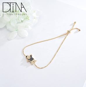 Bracelet ajustable en or 18 carats pour petite fille, modèle tendance - Product Image 3