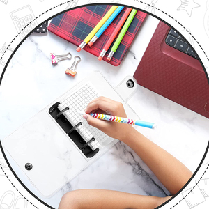 New Dễ Thương Mini 3 Vòng Chất Kết Dính Clip Rõ Ràng Mềm PVC A5/A6 Máy Tính Xách Tay Nhẫn Snap Nút In Bìa Giấy Nhật Ký Quà Tặng Loose-Leaf - Product Image 5