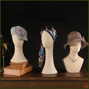 Wholesale Canvas Block <strong>Head</strong> Mannequin <strong>Head</strong> Wig Display <strong>Styling</strong> <strong>Head</strong> - Product Image 3