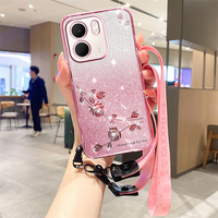 Étui de téléphone portable anti-chute avec sangle de collier à paillettes pour Oppo Reno15 F/15 Pro/A6x/A6 Pro/A6/Find X9 Pro/X9