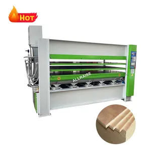 Máquina hidráulica para trabalhar madeira, porta de bloco de MDF, prensa de chapa aquecida, prensa de madeira para aquecer