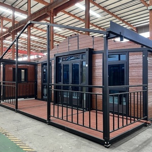 フラットパックプレハブ20/40フィートポータブル折りたたみ式モジュラー移動キャビン出荷コンテナ住宅ホテルとレストラン用 - Product Image 4