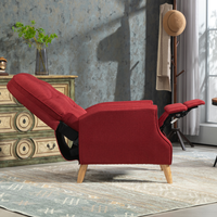 Fauteuil inclinable carré réglable manuellement pour la maison avec fonction rafraîchissante pour salon