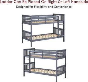 Hot Sale Wholesale Bedroom Grey Pine <strong>Triple</strong> Sleeper <strong>Bunk</strong> <strong>Bed</strong> Furniture <strong>Bunk</strong> <strong>Bed</strong> Wooden Zoom Detachable <strong>Bunk</strong> <strong>Bed</strong> <strong>With</strong> Trundle - Product Image 6
