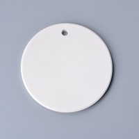 Colgante Navideño de Cerámica Blanca para Sublimación, para Uso en Interiores, Decoraciones en Blanco para Impresión por Transferencia Térmica, Marca SPT, Modelo OR-1